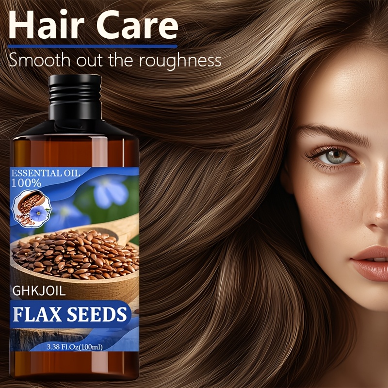 GHKJOIL Flaxseed Essential Oil for Moisturizing Skincare