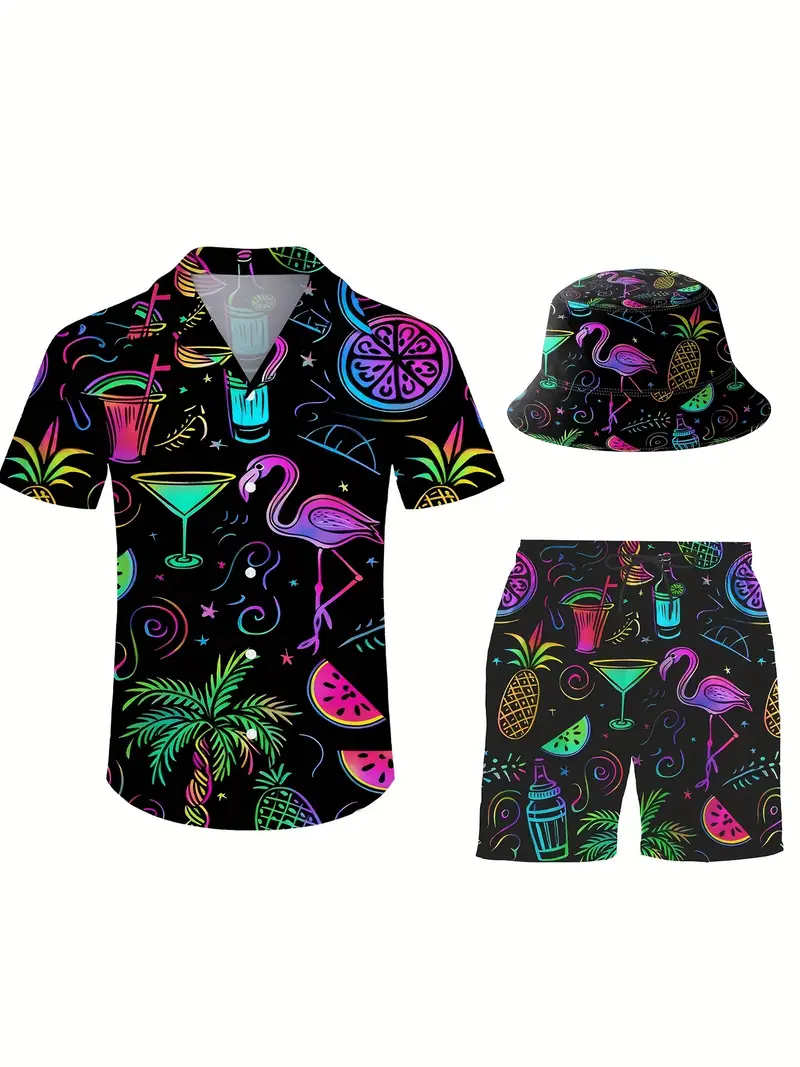 Hawaiian Beach Party Shirt and Short Set Hawaiian Beach Party Shirt and Short Set