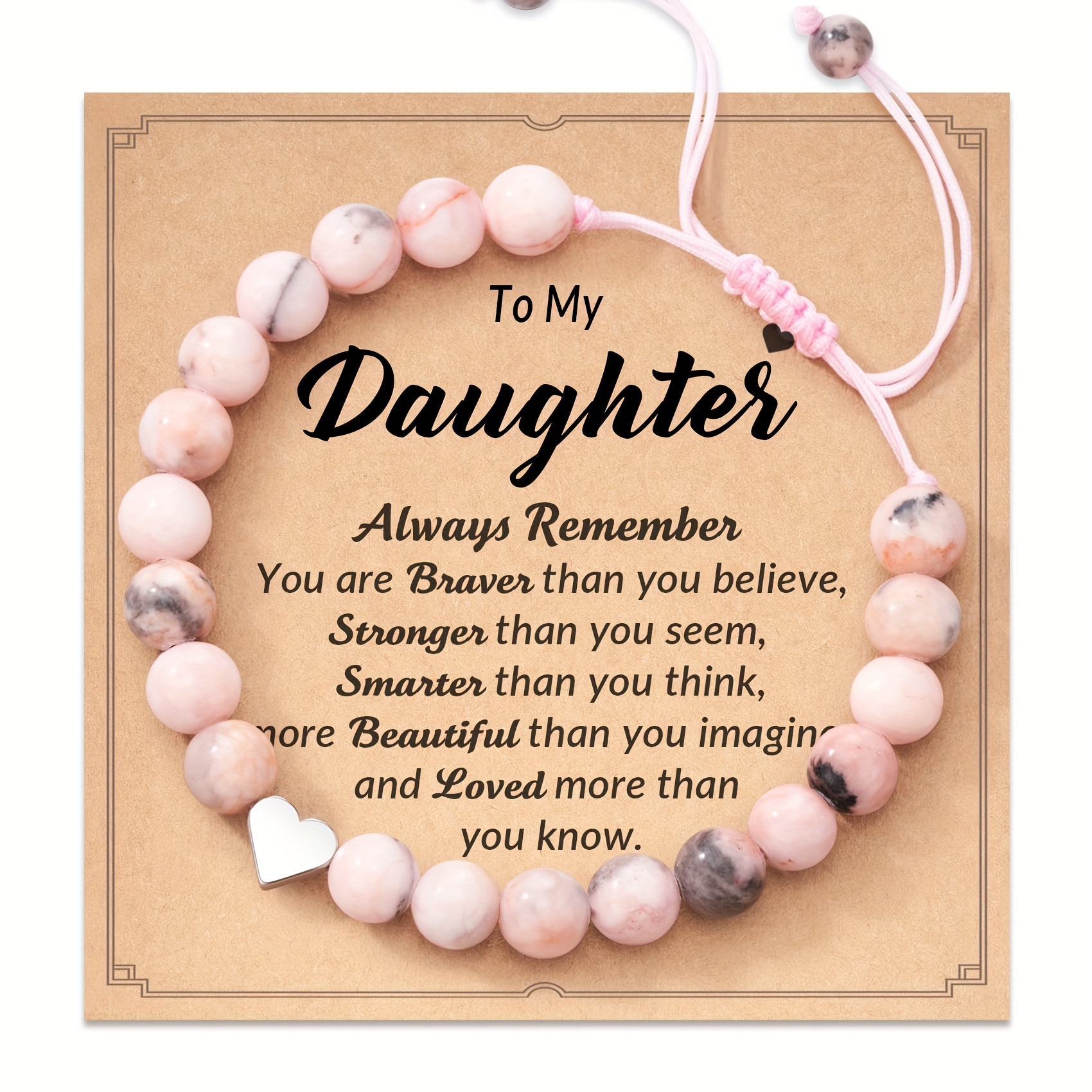 Elegant Cute Beaded Bracelet, Hand-woven Adjustable, With Inspirational Message For Granddaughter, For Daily Wear & Gift-, Perfect Christmas Holiday Gift