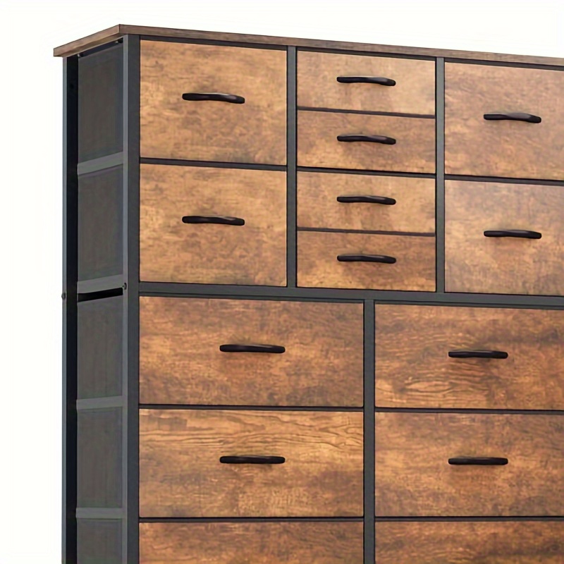 

Outdorbliss Dresser For Bedroom With 16 Drawers, Large Chest Of Drawers, Tall Dressers For Bedroom With Wood Top And Metal Frame