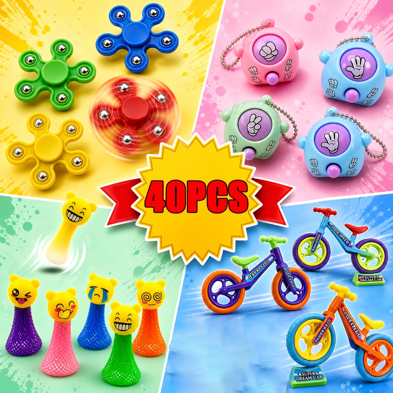 40pcs Classroom Pocket Game Toy Set