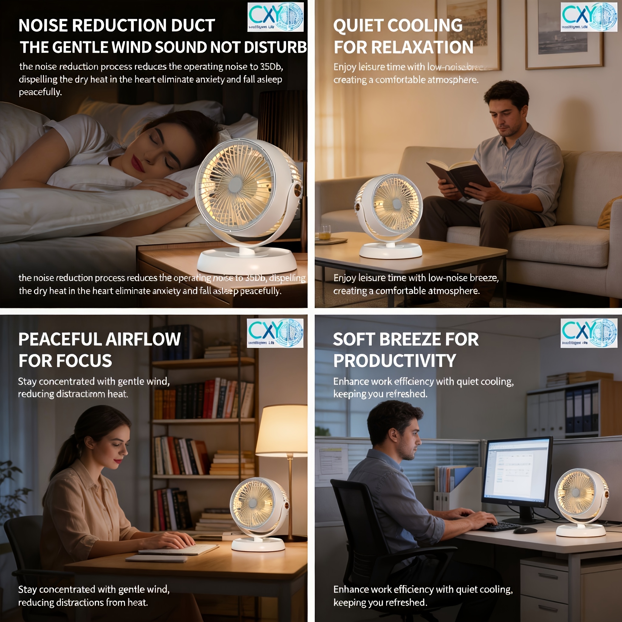 Essential Taiwanese Silent Circulating Fan for Summer - Dimensions: 25 Cm X 20 Cm. Known for Its Efficient Motor And Silent Design, It Is Suitable for Various Indoor Use Scenarios. It Offers Multiple Wind Speed Adjustments