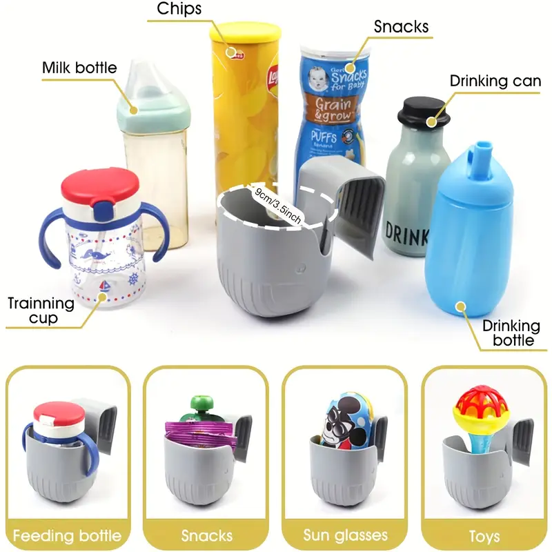 1 portable cup holder for car seats grey car seat cup holders stroller cup holders Product details 2