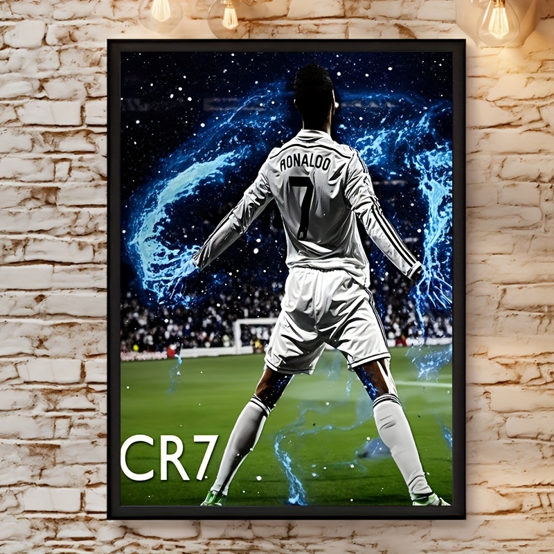 

1pc Cr7 Art Deco Modern Contemporary Canvas Print, Waterproof Decor, Unique Creative Poster For Living Room, Bedroom, Office, Dining Room, Indoor Orientation Artwork