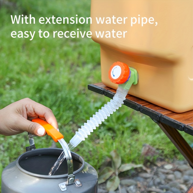 5.28gal/7.93gal Portable Water Storage Bucket with Faucet - Scratch & Impact Resistant, Durable PE Material for Camping, Home, Car - Easy-Fill Design, Camping Essentials, Outdoor Water Container, Secure Lid Feature