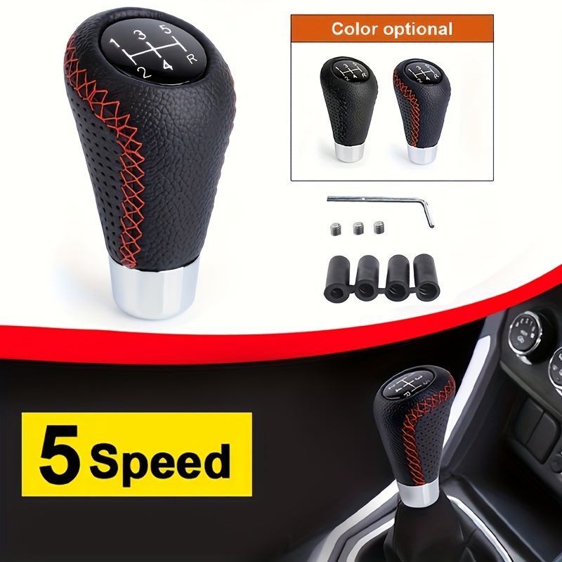 

Hr Gear Shift Knob For Manual Transmission, Featuring A 5- Interior With A Pu Leather Shifter Head.