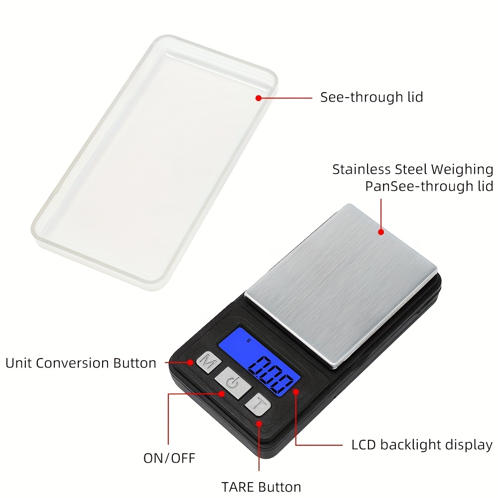 Pocket Jewelry Scale with 0.01g Accuracy, Compact & Lightweight