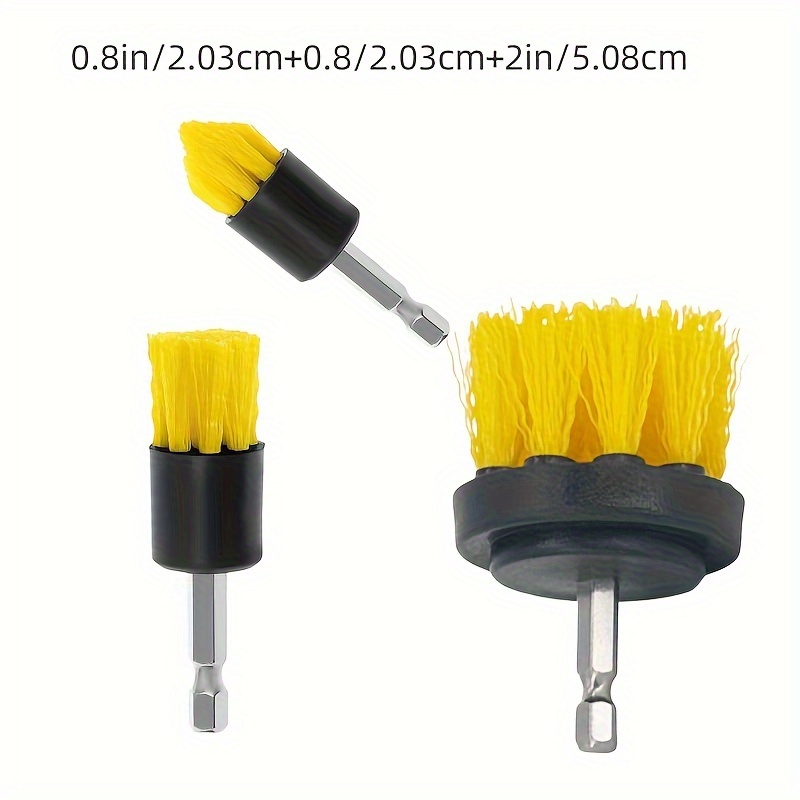 E-shop 3/6/8/10/15-tlg. Bohrbürsten-Set – Elektrische Reinigungsbürste, geeignet für Badezimmeroberflächen, Böden, Badewannen, Duschen, Fugen, Fliesen,
