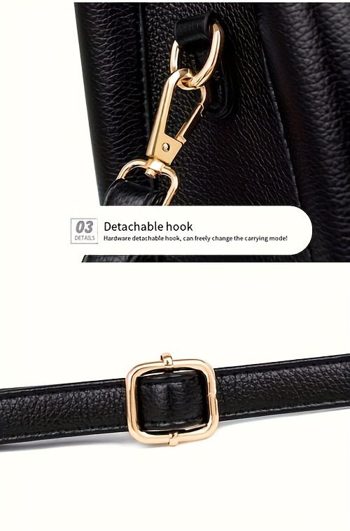 RAMBOROO Women' Large Capacity Elegant Handbag with Adjustable Crossbody/Top Handle Strap - Professional Bag Suitable for Commuting, Travel, Business & Everyday Use - //