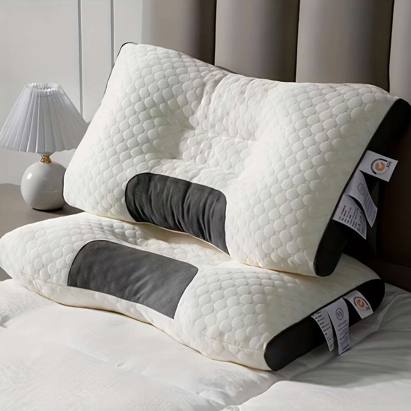 Image of 1pc/ 2pcs Neck Pillow, Ergonomic Neck Pillow, Standard Sofa Pillow, Side, Back And Abdominal Pillow, Bedding, Living Room And Bedroom Decorative Sleep Pillow