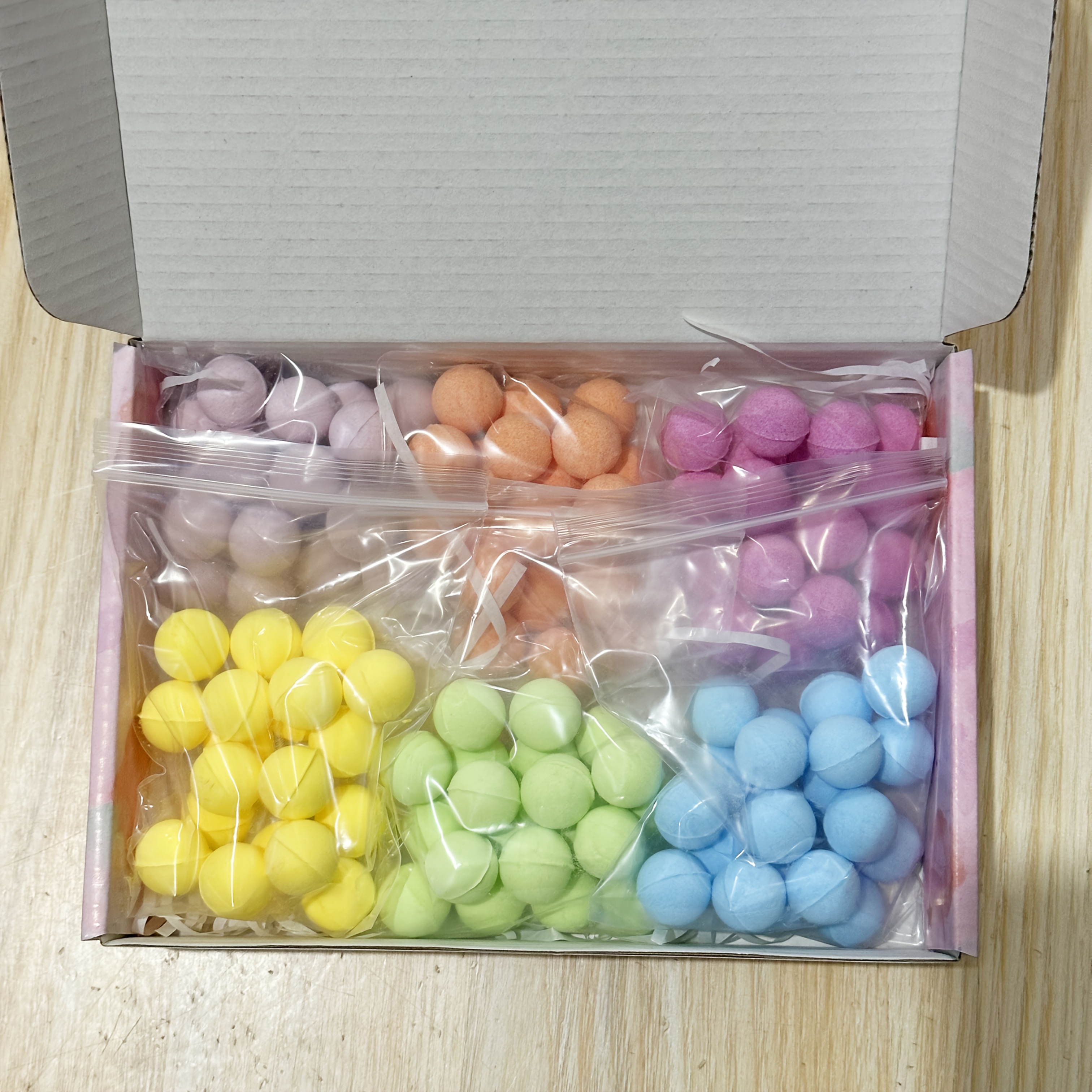 120pcs Mini Bath Gift Set, Colorful Bubble Bath Salt Balls, Multi-colored Bath Salt Balls, And Relaxing Scented