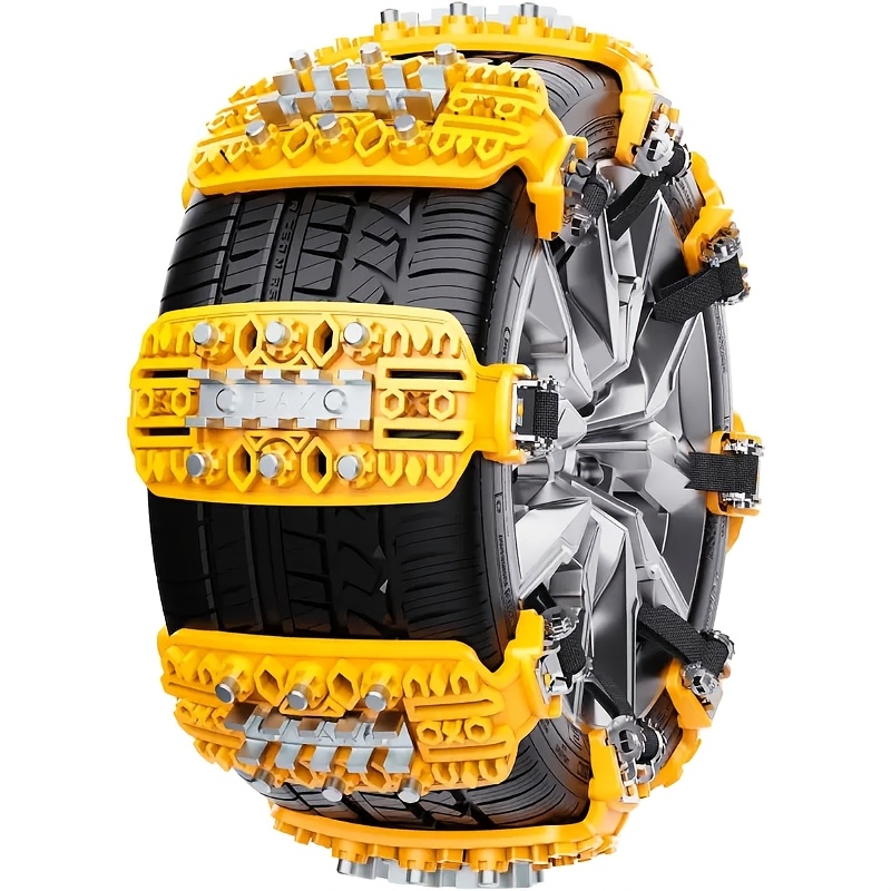 8pcs set of anti slip emergency tire straps snow anti slip chains mud trap devices replacement snow traction mats or tire chains for small trucks and suvs Product details 1