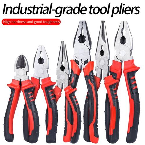 6 inch 8 inch wire cutters 3pcs set electricians pliers hand pliers wire multi function vise complete pliers set electricians pliers needle nose pliers diagonal cutters
