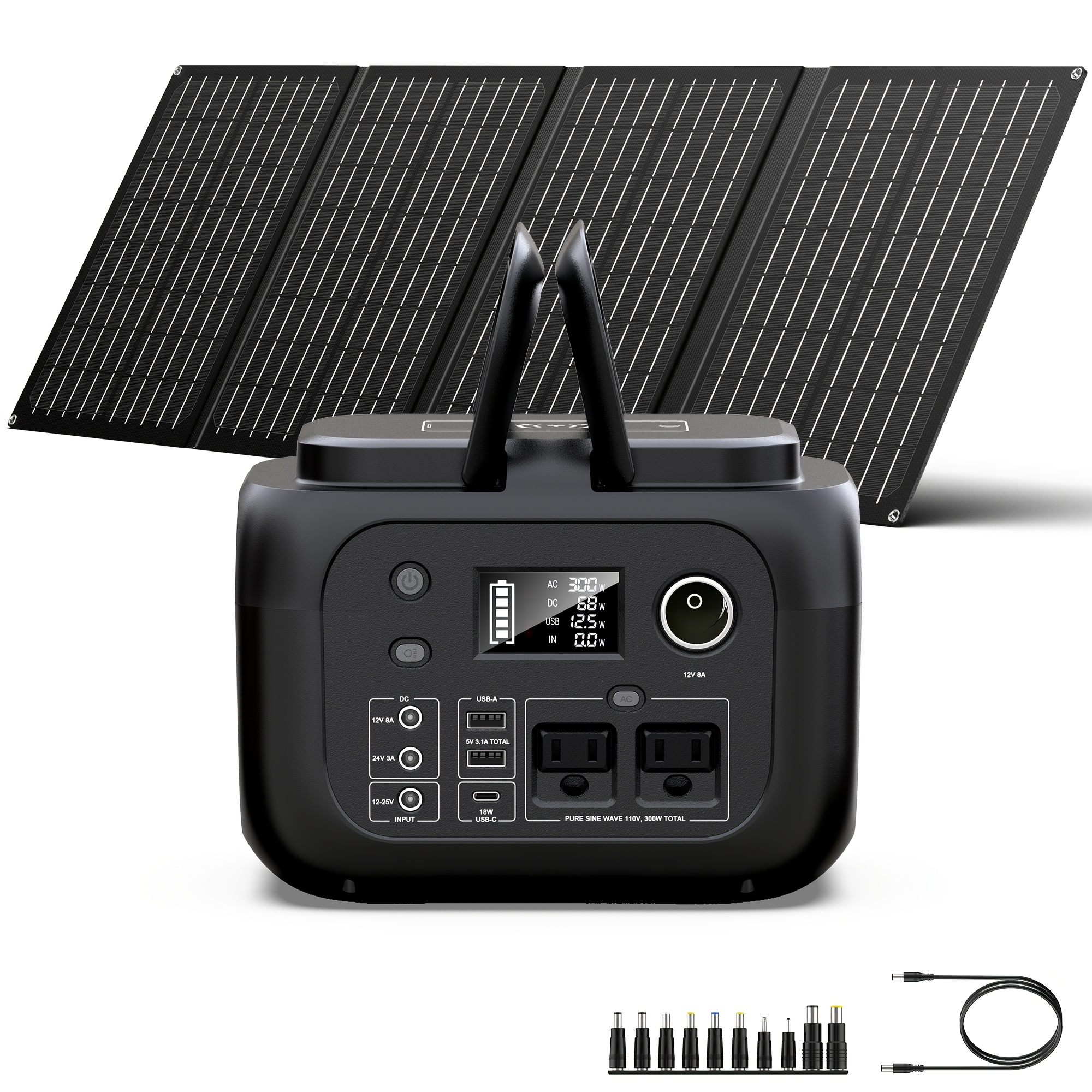 300W Solar Power Station with 40W Solar Panel