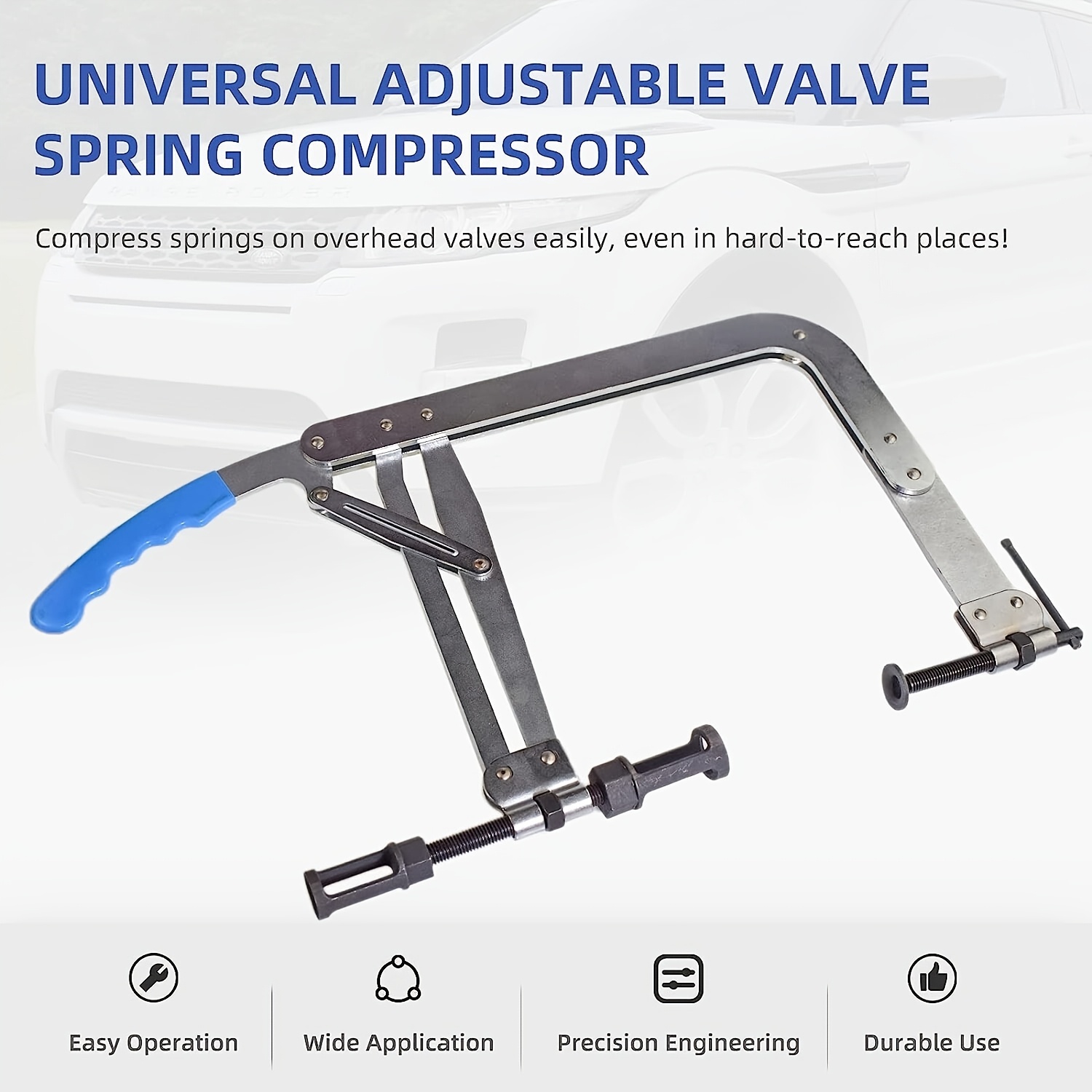 Engine Valve Removal Tool Kit with Universal Valve Spring Compressor