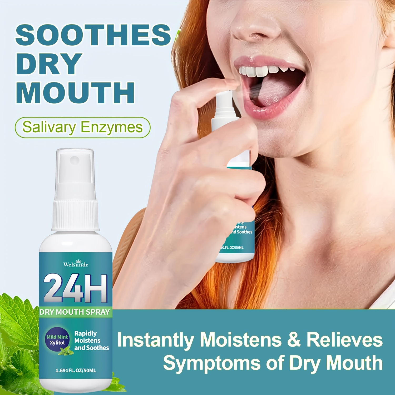 24H Dry Mouth Spray for Instant Relief and Fresh Breath