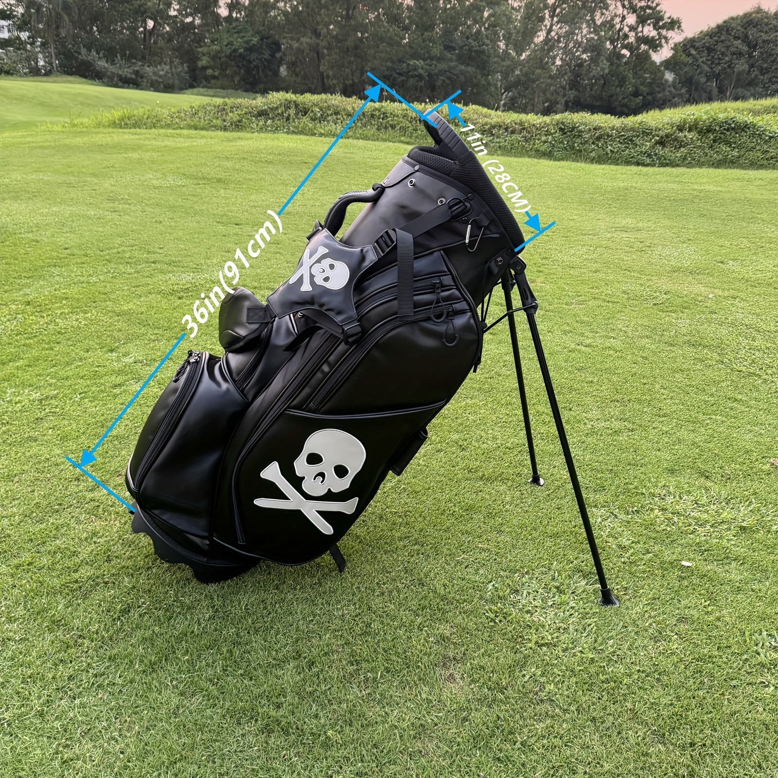 lightweight golf stand bag skull design high quality durable