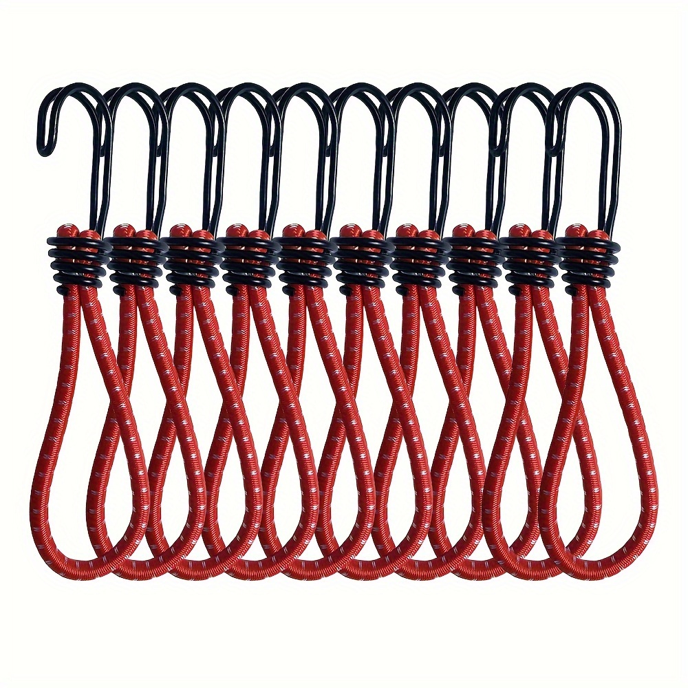 

10 Pack Of Tent Cords With Separable Reflective Strips - Suitable For , Thanksgiving, Christmas, Halloween, Labor Day, And More - Outdoor Camping Tent Tension Ropes