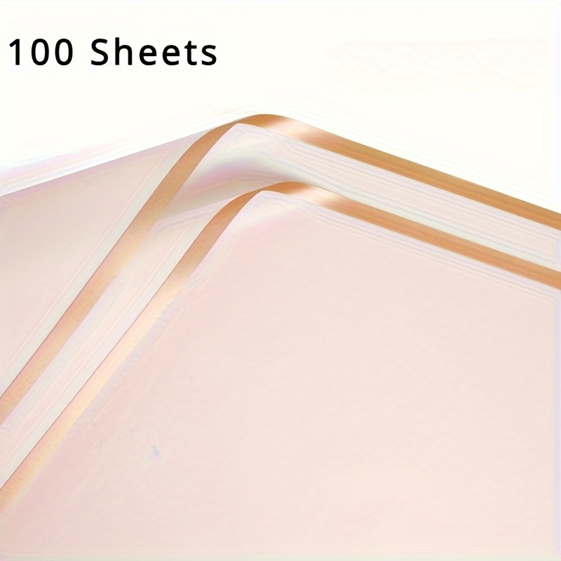 100 Sheets Of Transparent Film, Korean Waterproof Wrapping Paper, , Fresh Flower Packaging Materials.