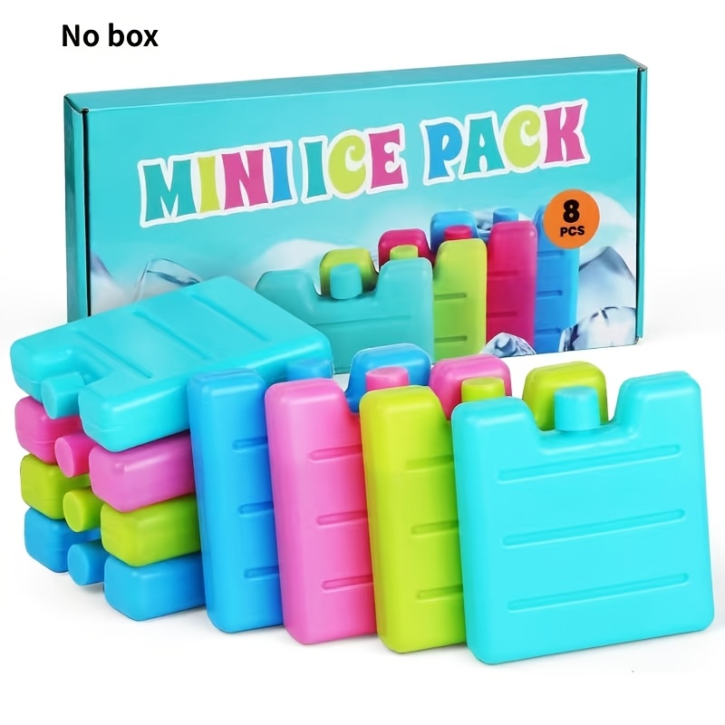 Image of 8pcs Reusable Water-fillable Ice Pack Cooler Box, Suitable For Picnics, Camping, Lunch, And Travel, Portable Solution, Outdoor Sports Picnic Enthusiasts, Camping Essential, Random Colors