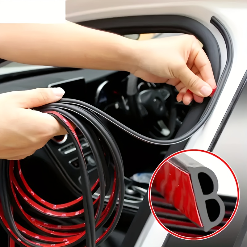 

16.4ft Premium Rubber Car Door Seal Strip - Soundproof & Waterproof, Enhances Interior