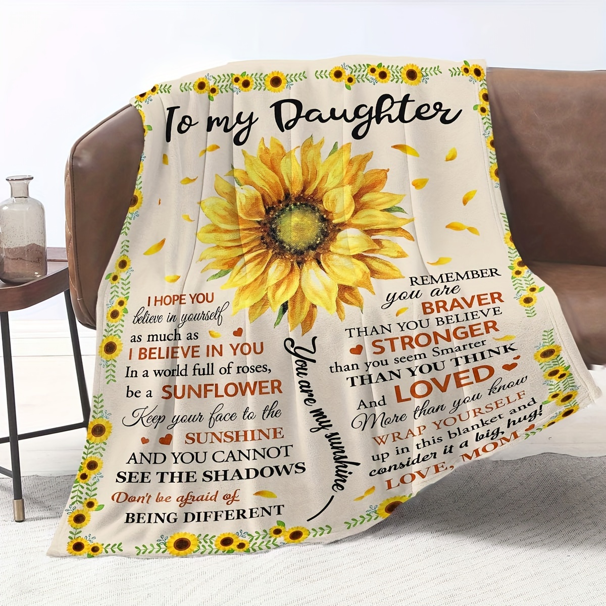 flannel blankets sunflower blanket for daughter