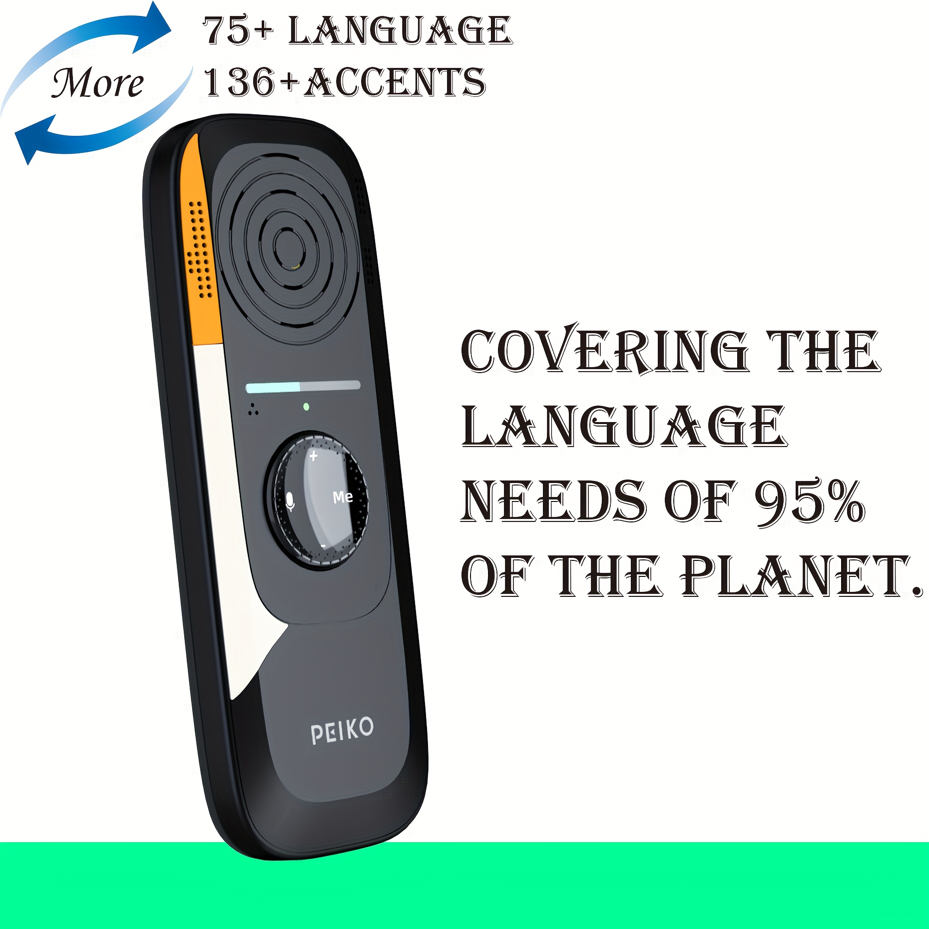 Dispositivo Portatile Di Traduzione Linguistica, Traduttore Istantaneo  Bidirezionale, Traduzione Vocale Online Tramite APP, Supporto Per 137  Lingue