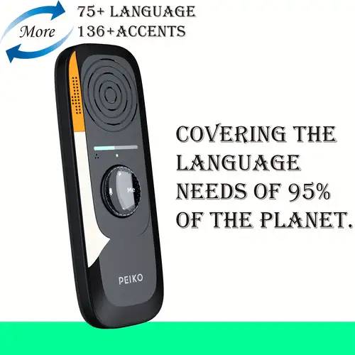  Dispositivo traductor de idiomas, traducción de voz en tiempo  real bidireccional, compatible con 137 idiomas, grabación precisa sin  conexión y traducción instantánea de fotos con pantalla táctil HD de :  Productos