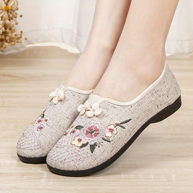 Floral flat shoes on sale