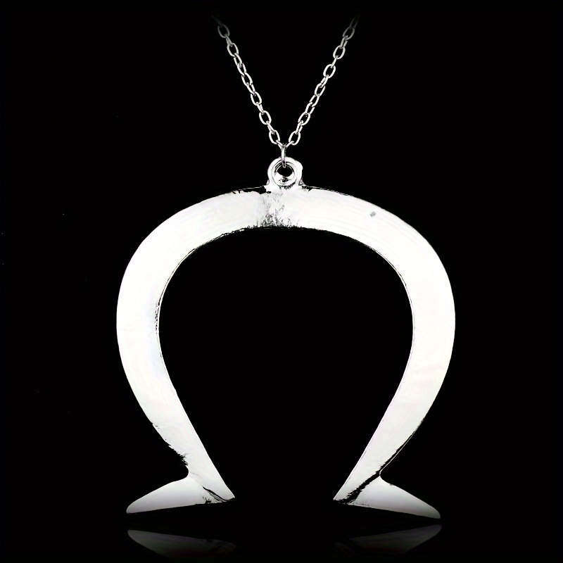 

Alice Madness Returns Horseshoe Long Chain Necklace High Quality Cosplay Props Pendant Necklaces Accessories