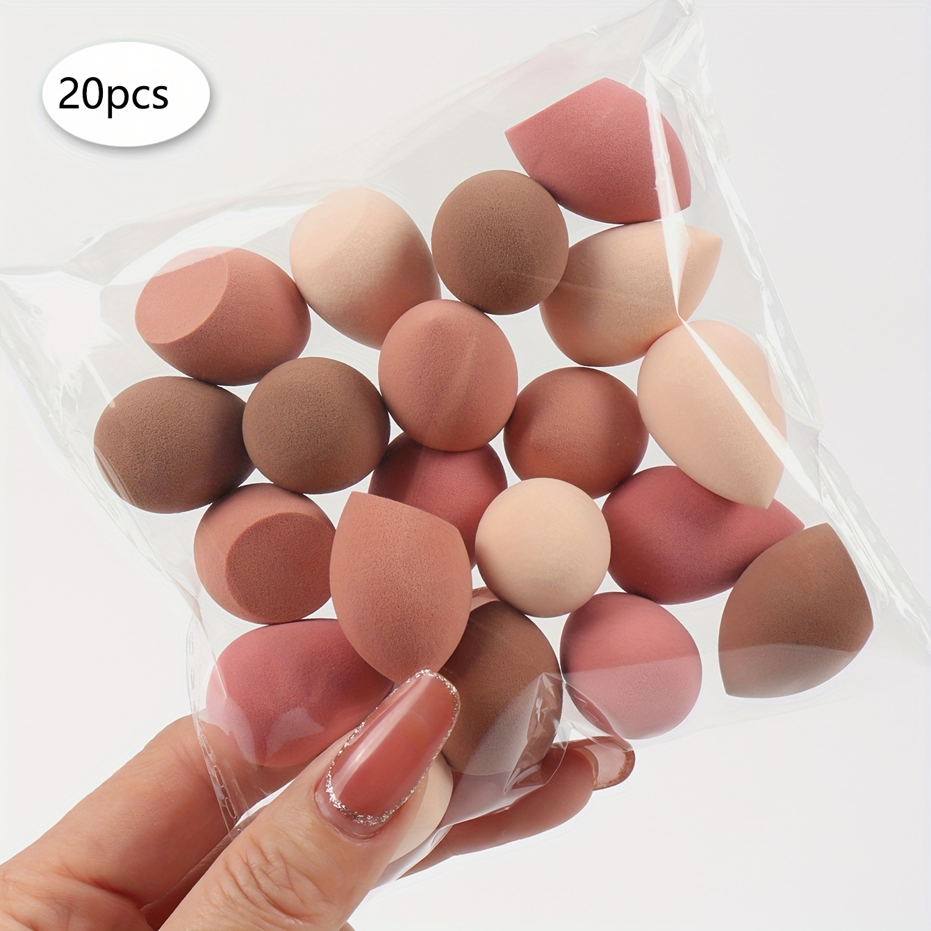 TEMU Willekeurige /100 stuks Mini Make-up Sponzen van 0.787 x 1.18 inch, -up Sponzen voor het Mengen van BB Cream, Foundation en Concealer, Vooral