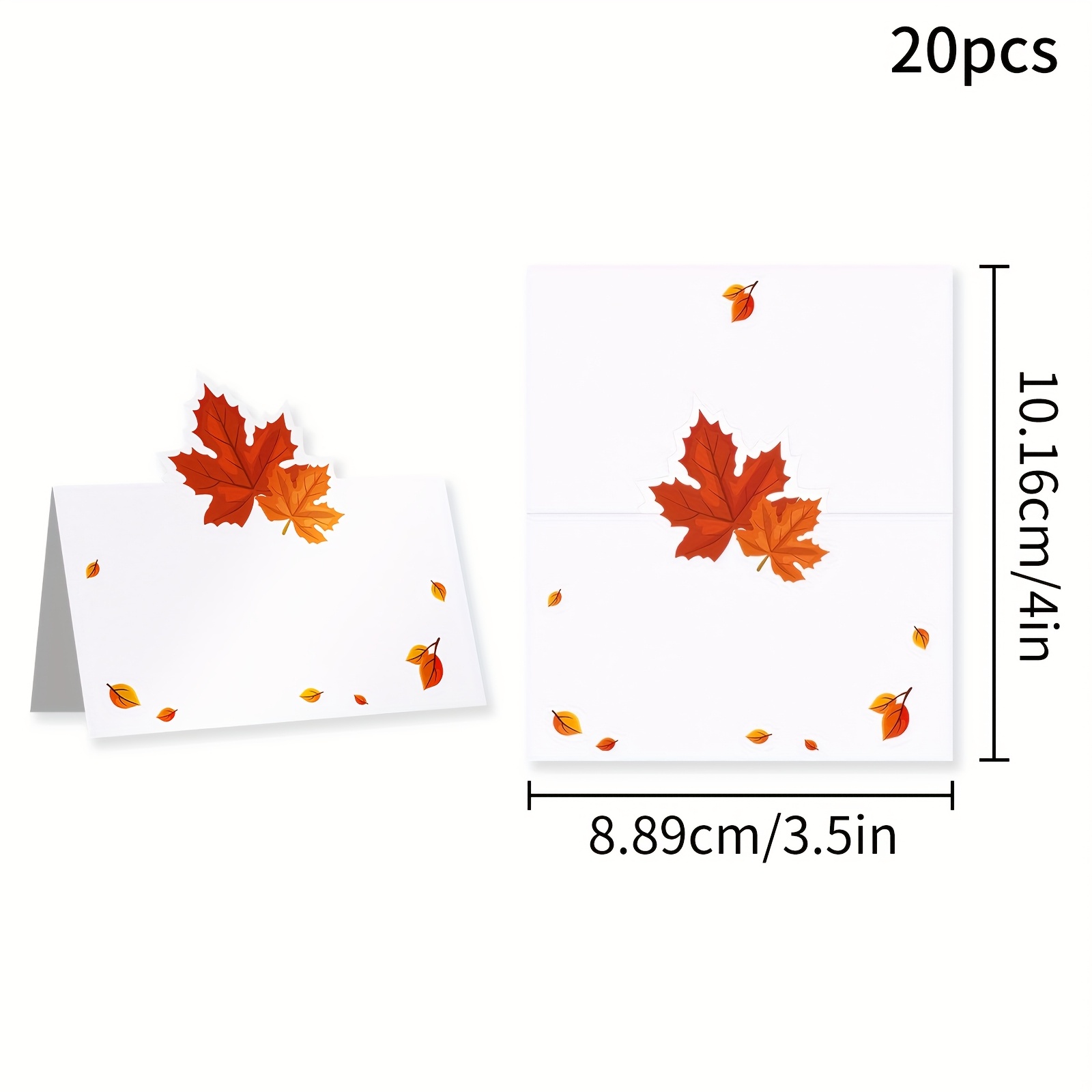 TEMU 10/20/50pcs Elegant Autumn Maple Leaf Cards Suitable For Thanksgiving Table Decorations - Elegant Fall Table Setting With Name & Numbered Seats,