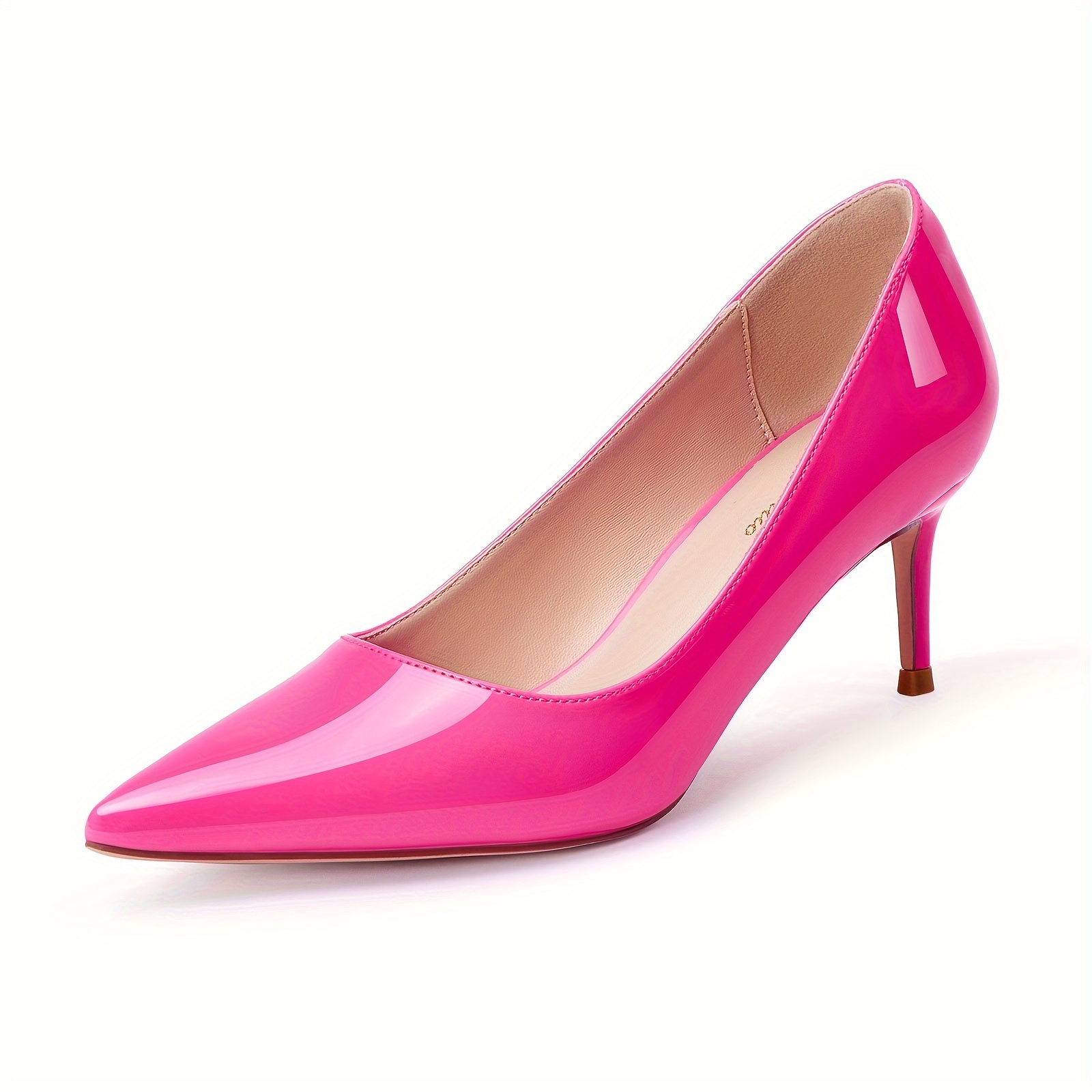 low heel pumps women closed toe slip stilettos heels dress - Temu