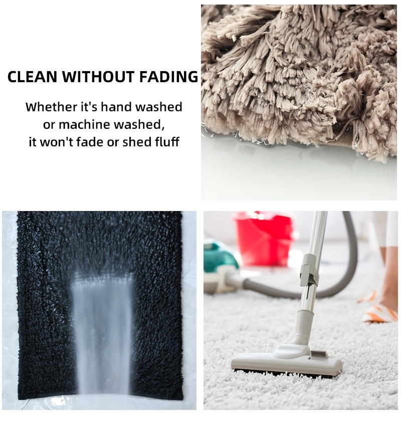 1pc ultra soft plush bathroom toilet mat non slip super absorbent machine washable solid color with u shaped contour for     and support ideal for bathroom and washroom use bathroom mat Product details 15
