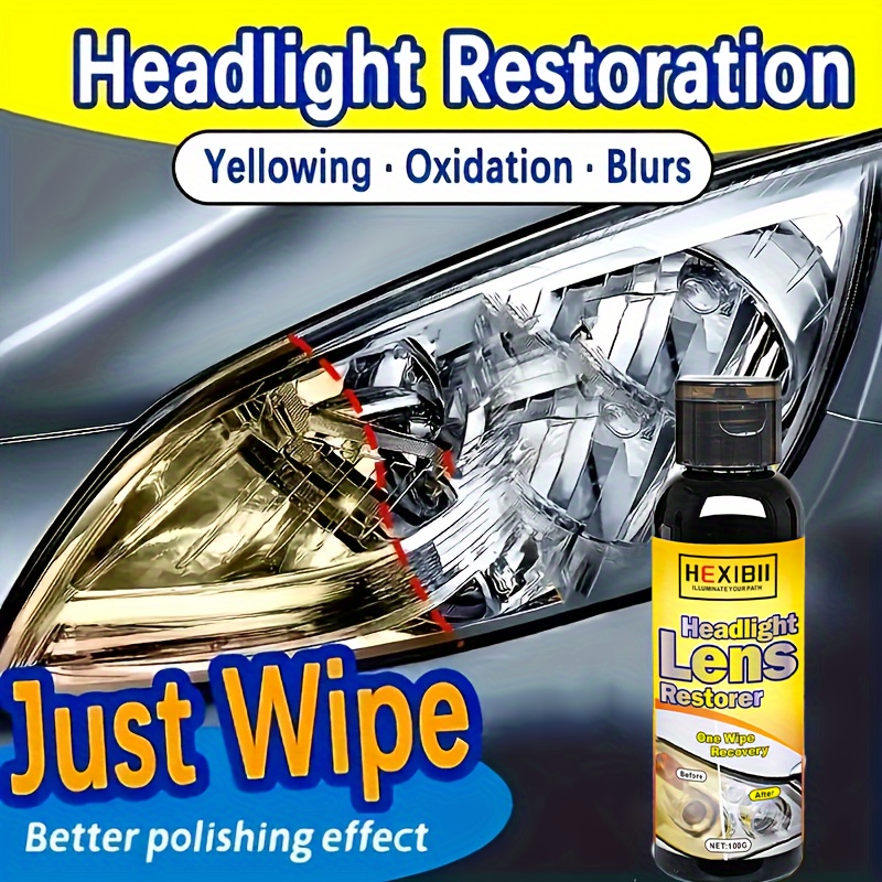 TEMU Automotive Headlight Restoration Fluid, Innovative Headlight Repair Polish - Auto Headlight Restoration Liquid, Car Headlight Repair Fluid, Car Scratch Repair Nano Spray