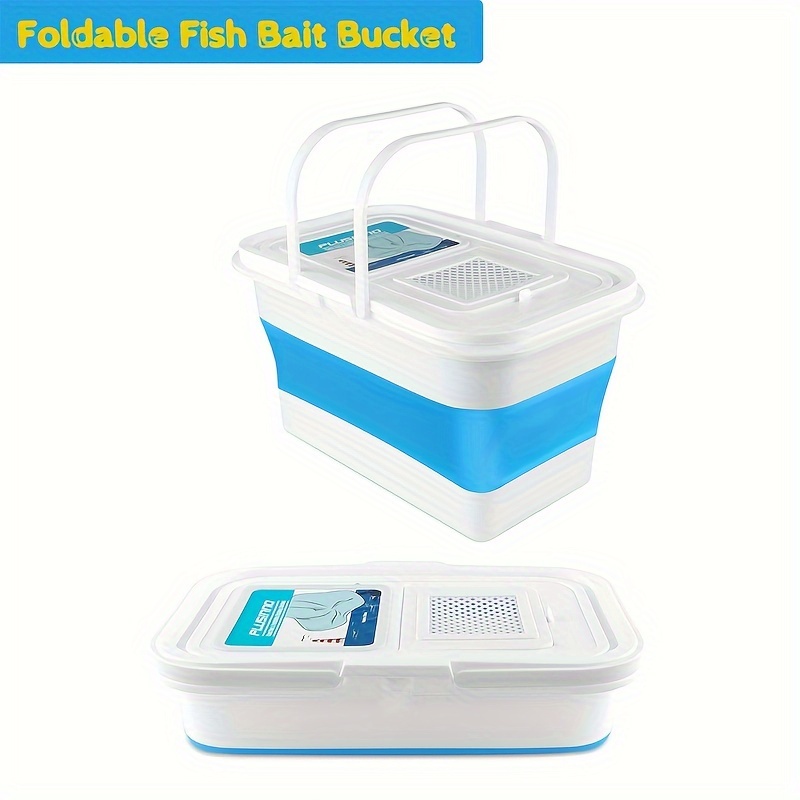 Collapsible Fishing Bucket Live Fish Storage Box Fishing - Temu