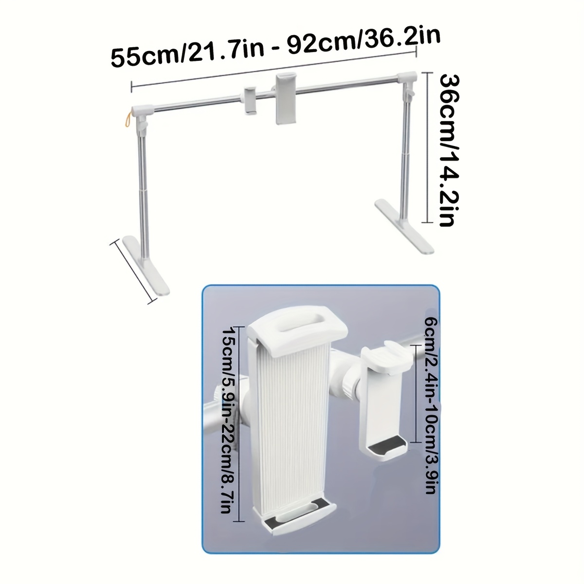 Tablet Stand Holder for Bed Desk, for Phone iPad Holder for Bed,  Foldable Adjustable Phone iPad Tablet Stand for Devices