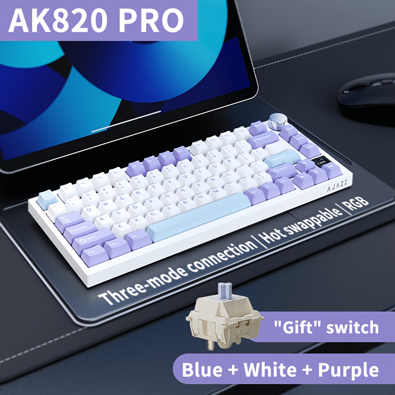 ajaazz brand new genuine ak820 pro full key hot swappable - Temu