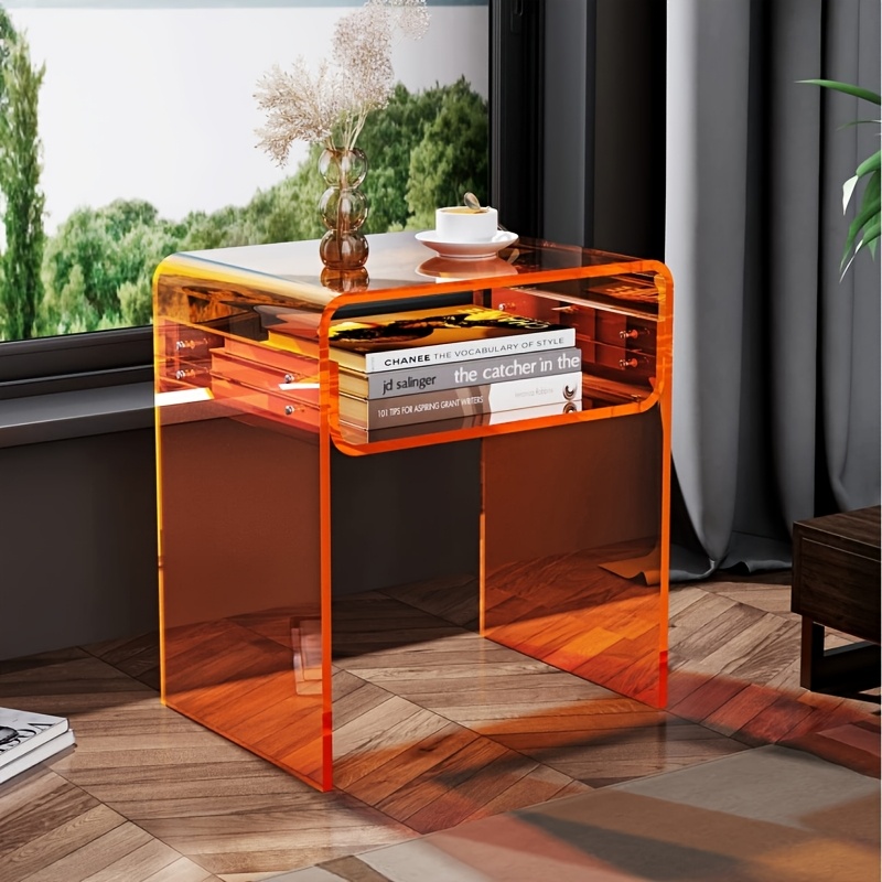Acryl Transparent Nachttisch Modern Einfach Wohnzimmer Beistelltisch Schlafzimmer Balkon Nachttisch