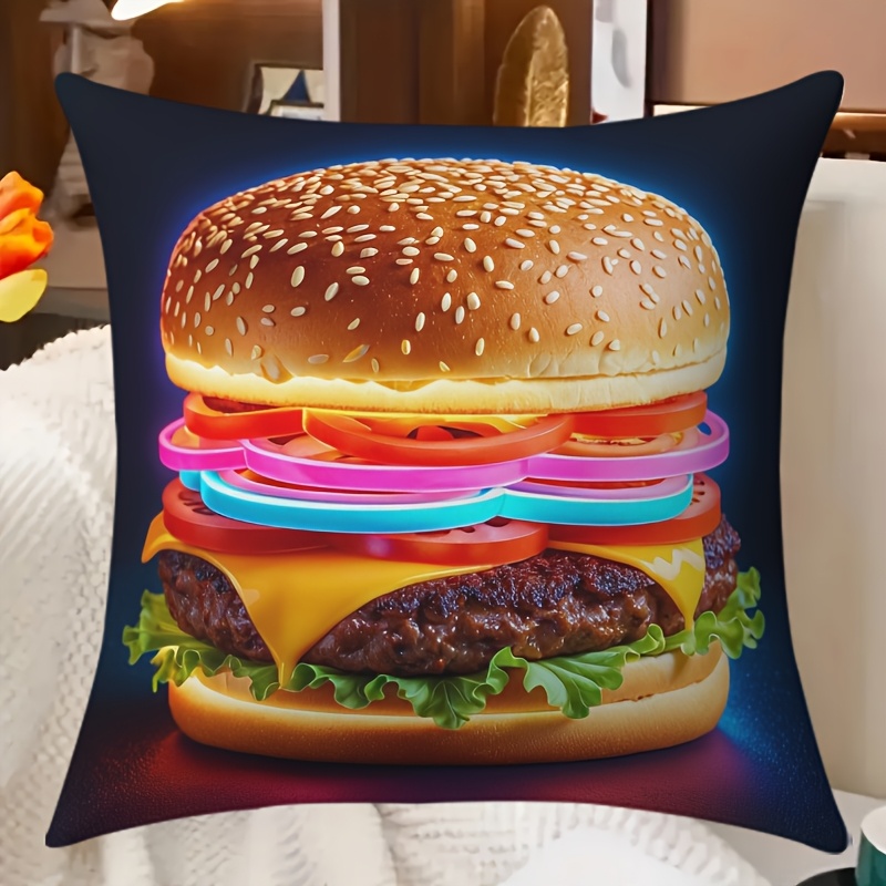 hamburger pillow sold on Temu United States hamburger pillow sold on Temu United States