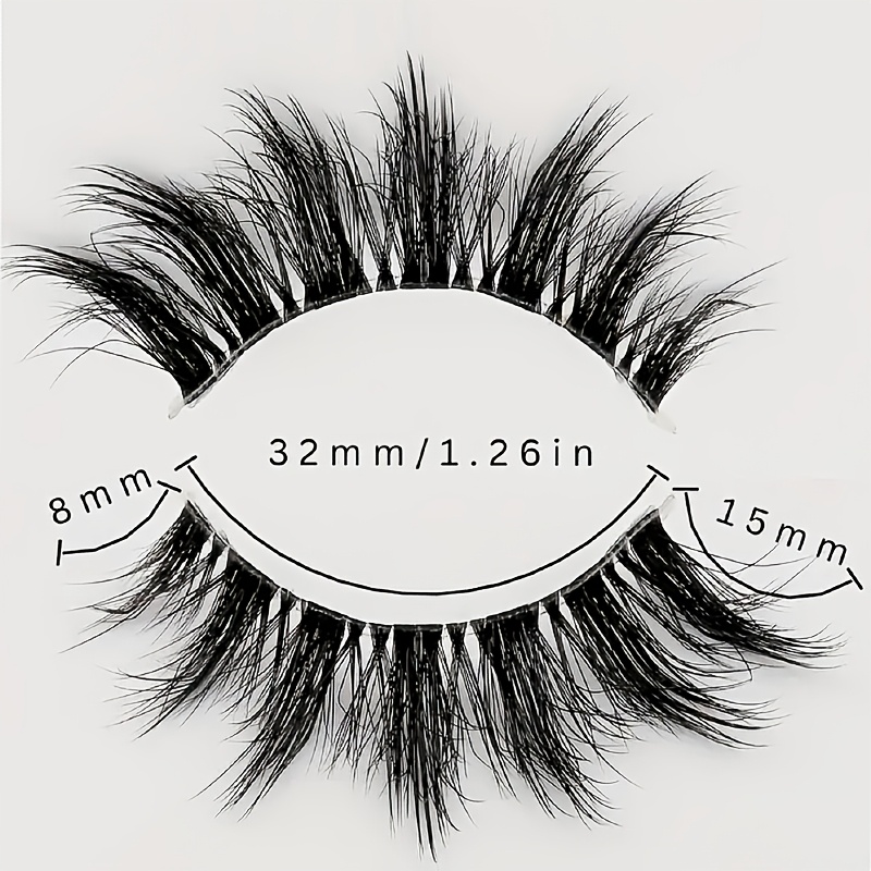 7 Pairs Full Stripe False Eyelashes, European & American Style