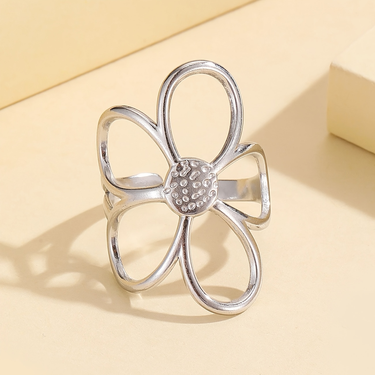 Image of Ring - Simple, Elegant, And Luxurious Stainless Steel Jewelry For Women: Perfect Gift For Daily Wear, Vacation, Or Festive Occasions