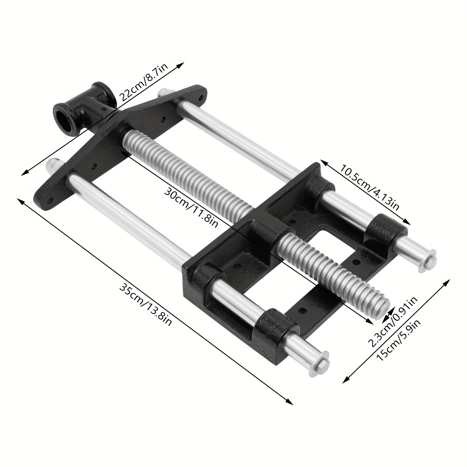 Image of 7-inch Metal Front Screw Woodworking Clamp