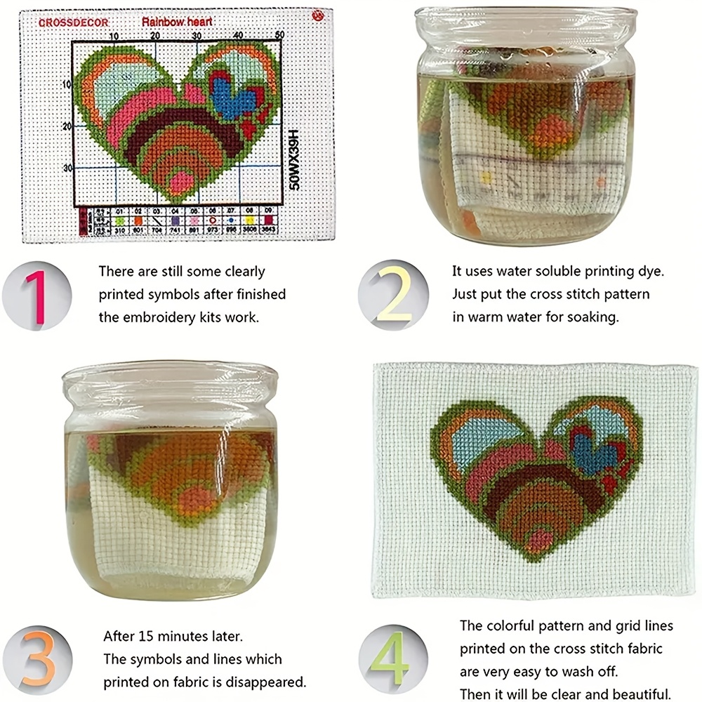 Creative Train Pattern Cross Stitch Kit for DIY Art Projects