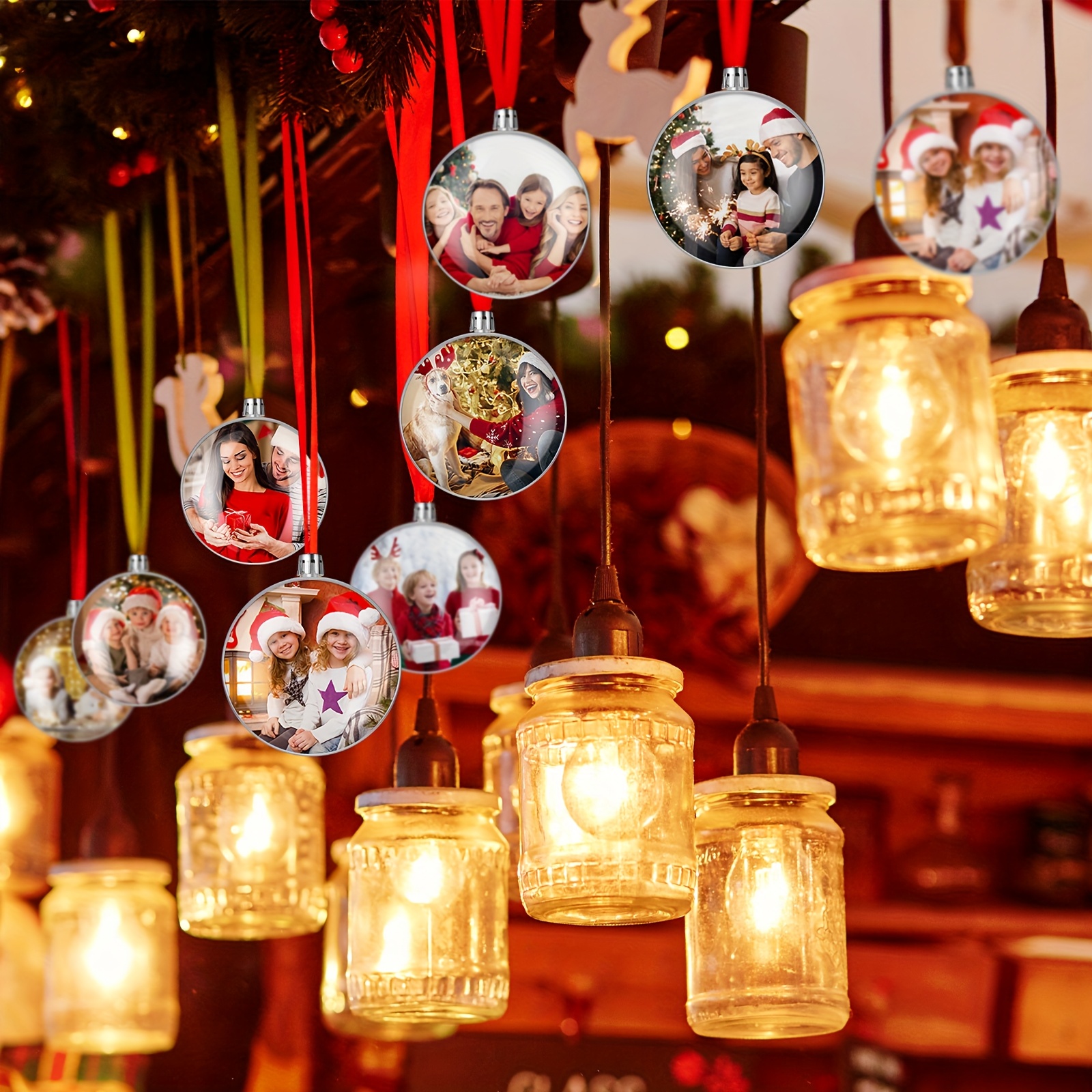 fillable clear ornaments sold on Temu United States