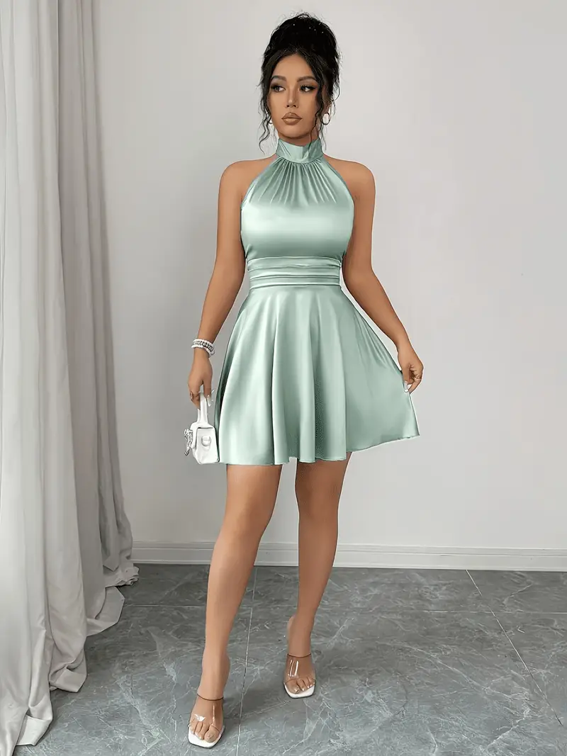 light green satin dress mini Azazie Light Green Corset Mermaid Short Homecoming Dresses Lace Up Satin Sweetheart
