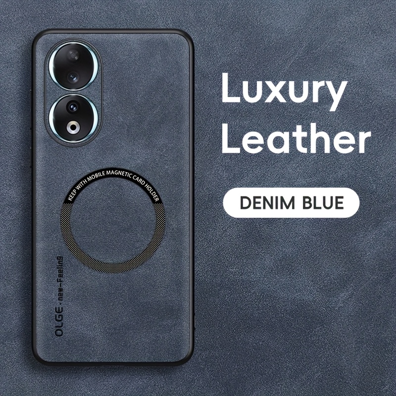 TEMU Luxury Leather Phone Case For Honor 300/200pro/90 Lite/x9b/x8b//70//50/magic6pro/6lite/5pro/ Some Models Support Magnetic, Support Car Holder,