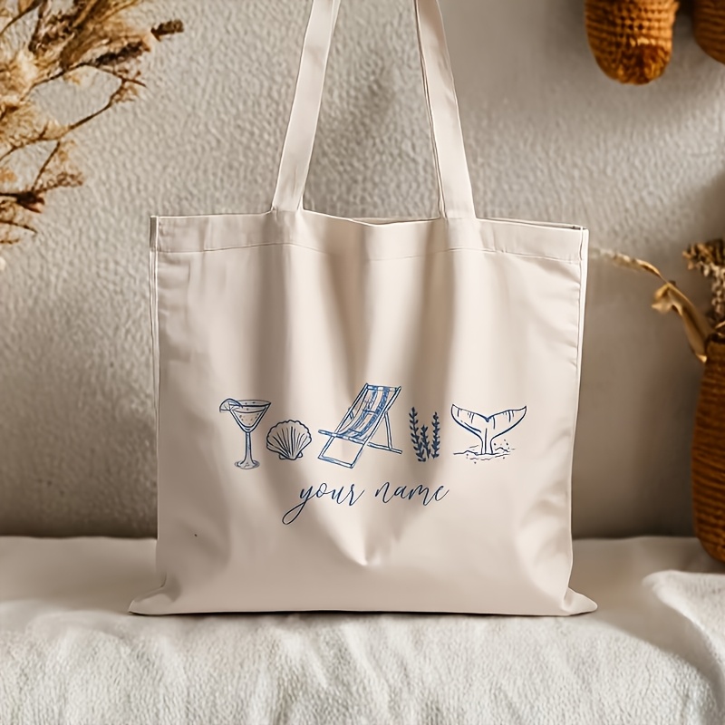 TEMU Sac à main personnalisé Graffiti Côtière, Toast au bord de, Sac de pour Mariage de , Femme Seule au bord de, Toast pour la Mariée, Sac à main