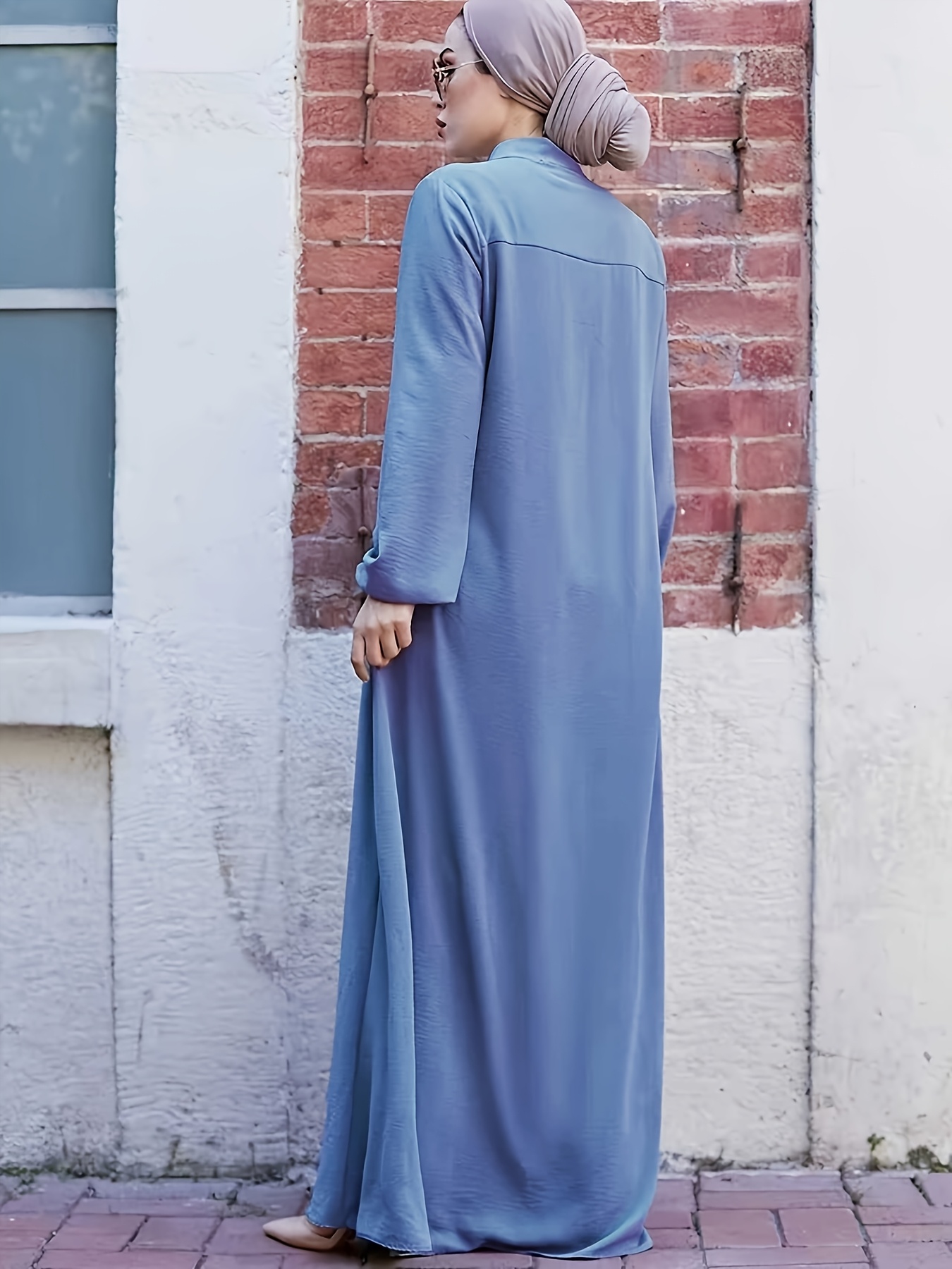 a stylish knee length garment featuring a high collar a - Temu Saudi Arabia