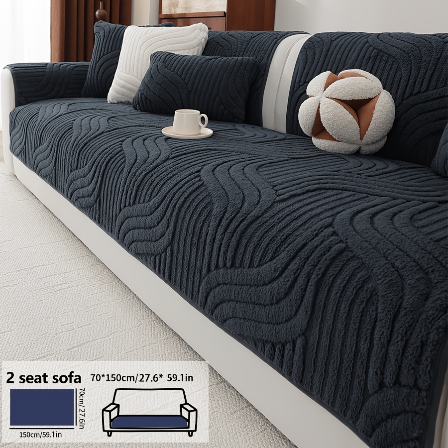 TEMU 1pc Sofa Seat Pad, Armrest Covers & Backrest Mats, Low-cost Sofa Renovation, & Clean, Pet Friendly With Exquisite Patterns, Sofa Protector To